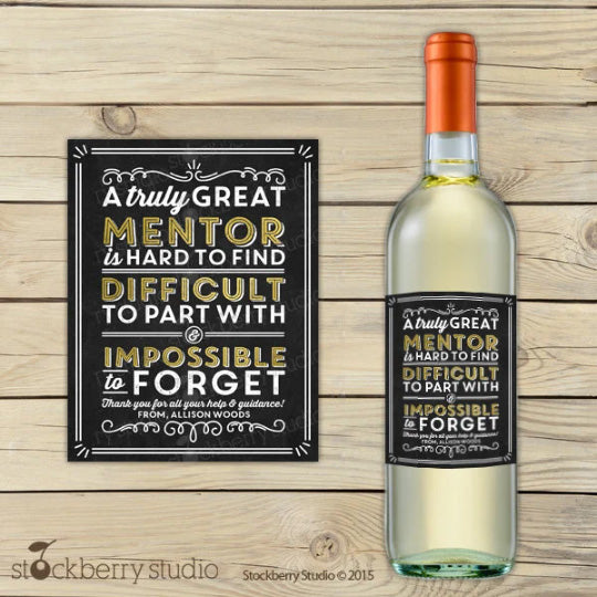 Retirement Wine Label