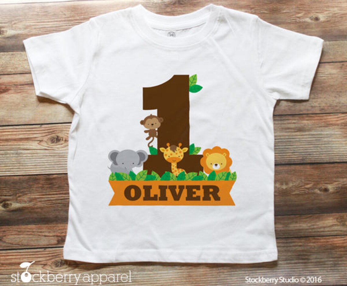 Safari Jungle Birthday T-Shirt