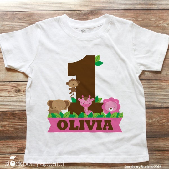 Safari Jungle Birthday T-Shirt