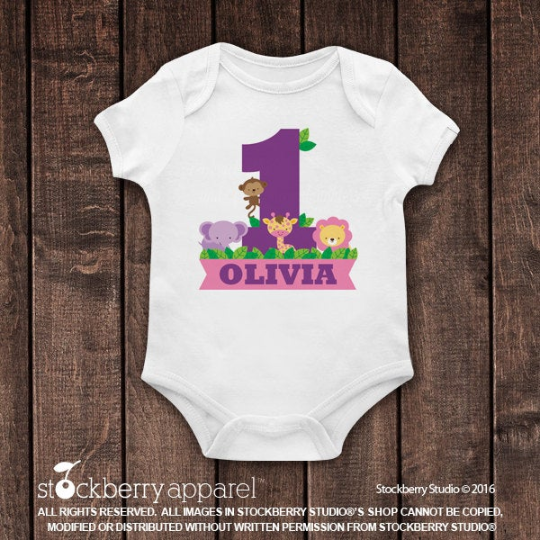 Safari Jungle Birthday T-Shirt