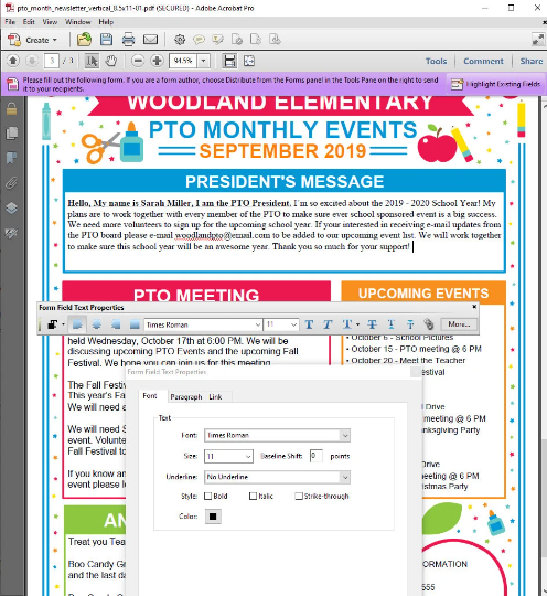 Teacher Newsletter Template