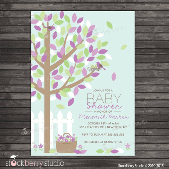 Spring Baby Shower Invitation - Stockberry Studio