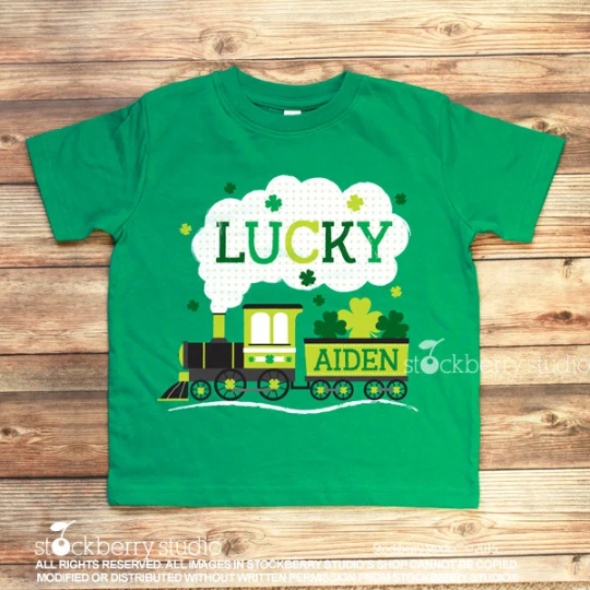 St Patricks Day Train Shirt