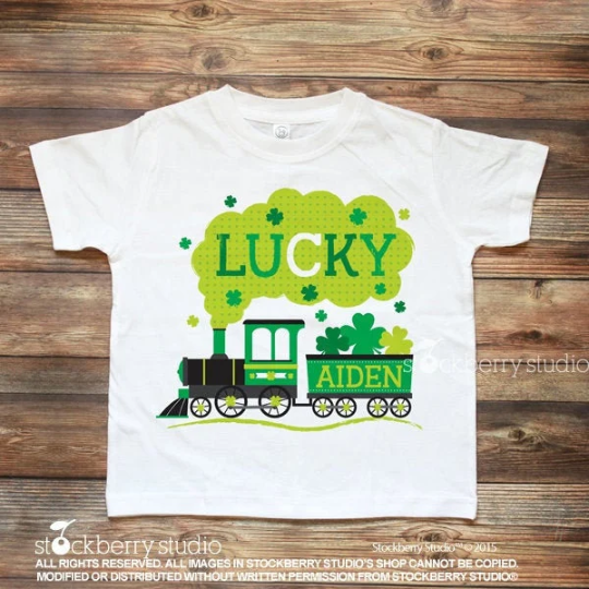 St Patricks Day Train Shirt