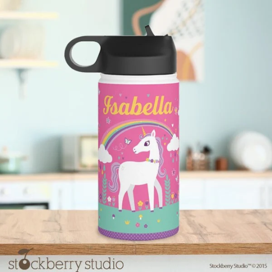 Unicorn Rainbow Water Bottle