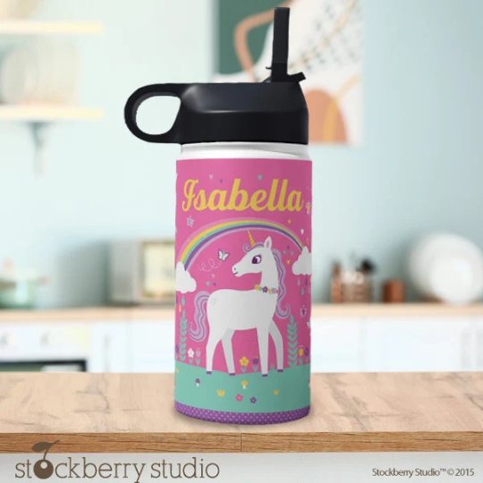Unicorn Rainbow Water Bottle