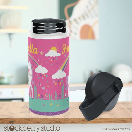 Unicorn Rainbow Water Bottle
