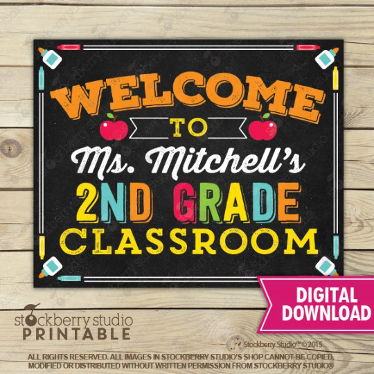 Classroom Welcome Sign