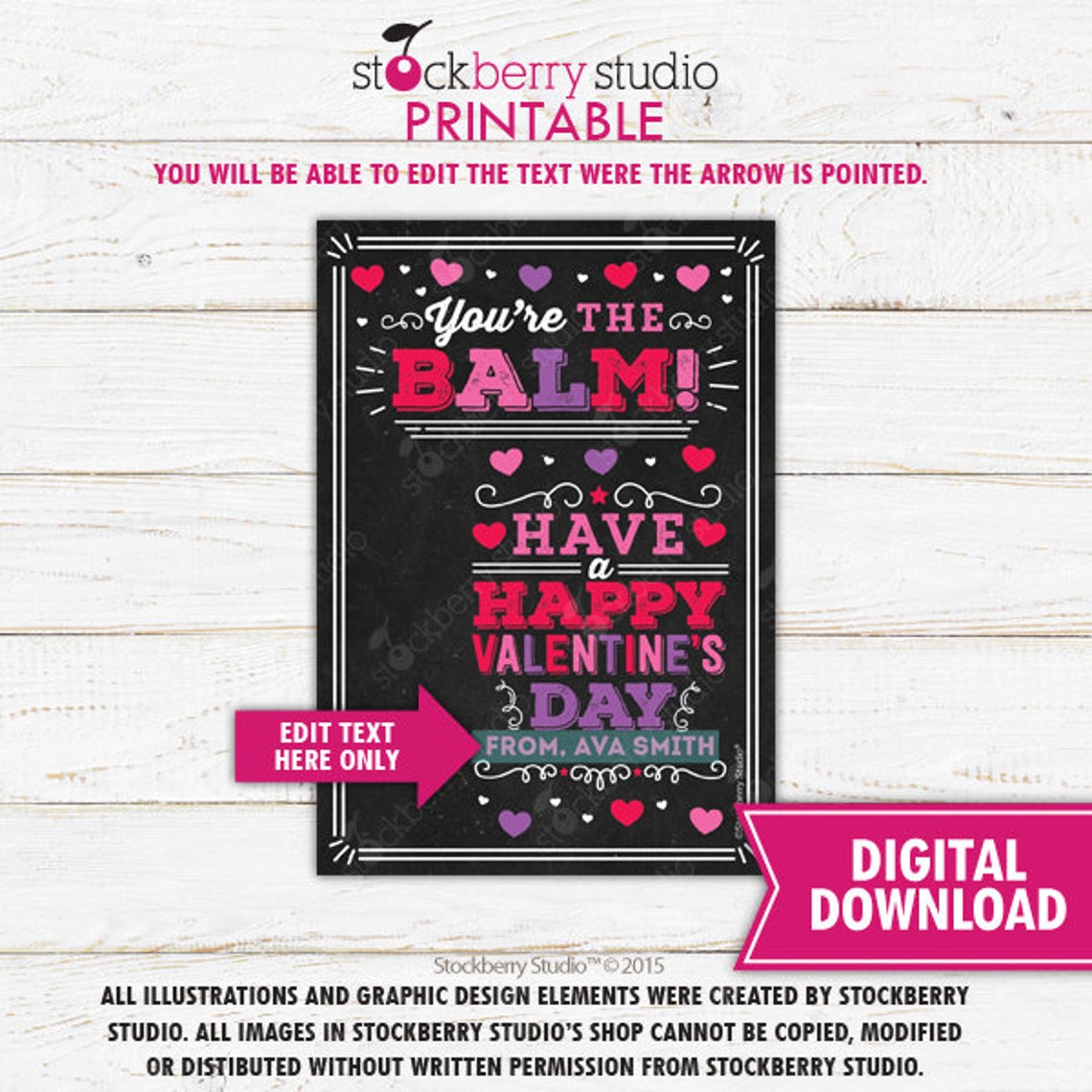 Valentine Lip Balm Gift
