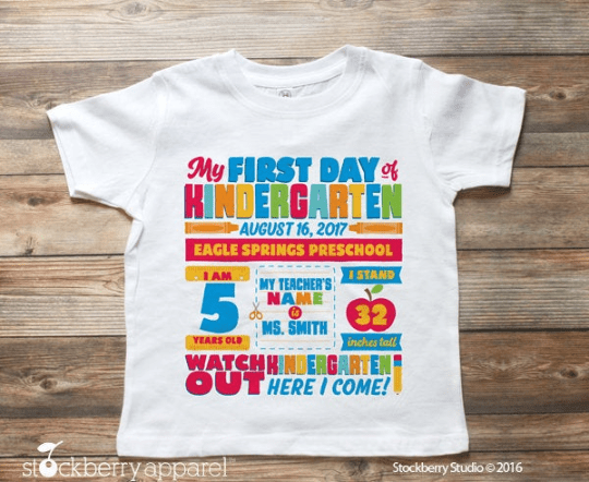 First Day of School Shirts