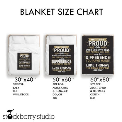 Unicorn Blanket Name Personalized