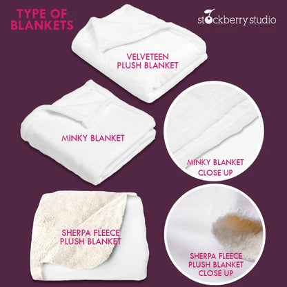 Unicorn Blanket Name Personalized