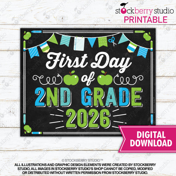 First Day of Preschool Sign (Boy) - Any Grade