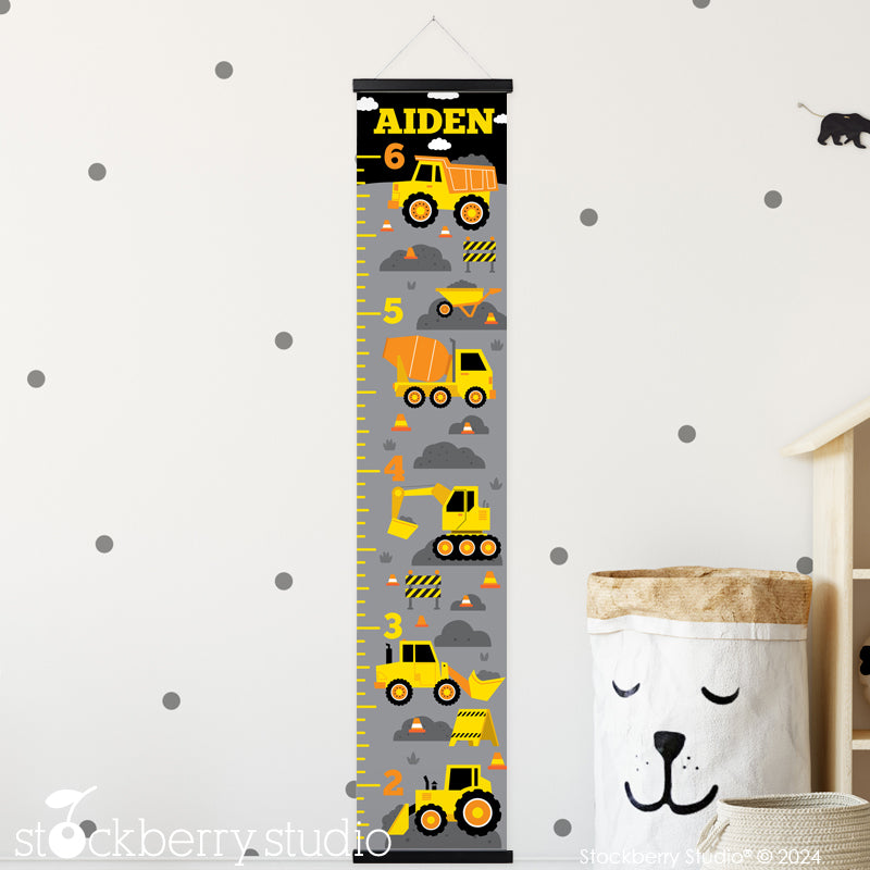 Construction Growth Chart with Name