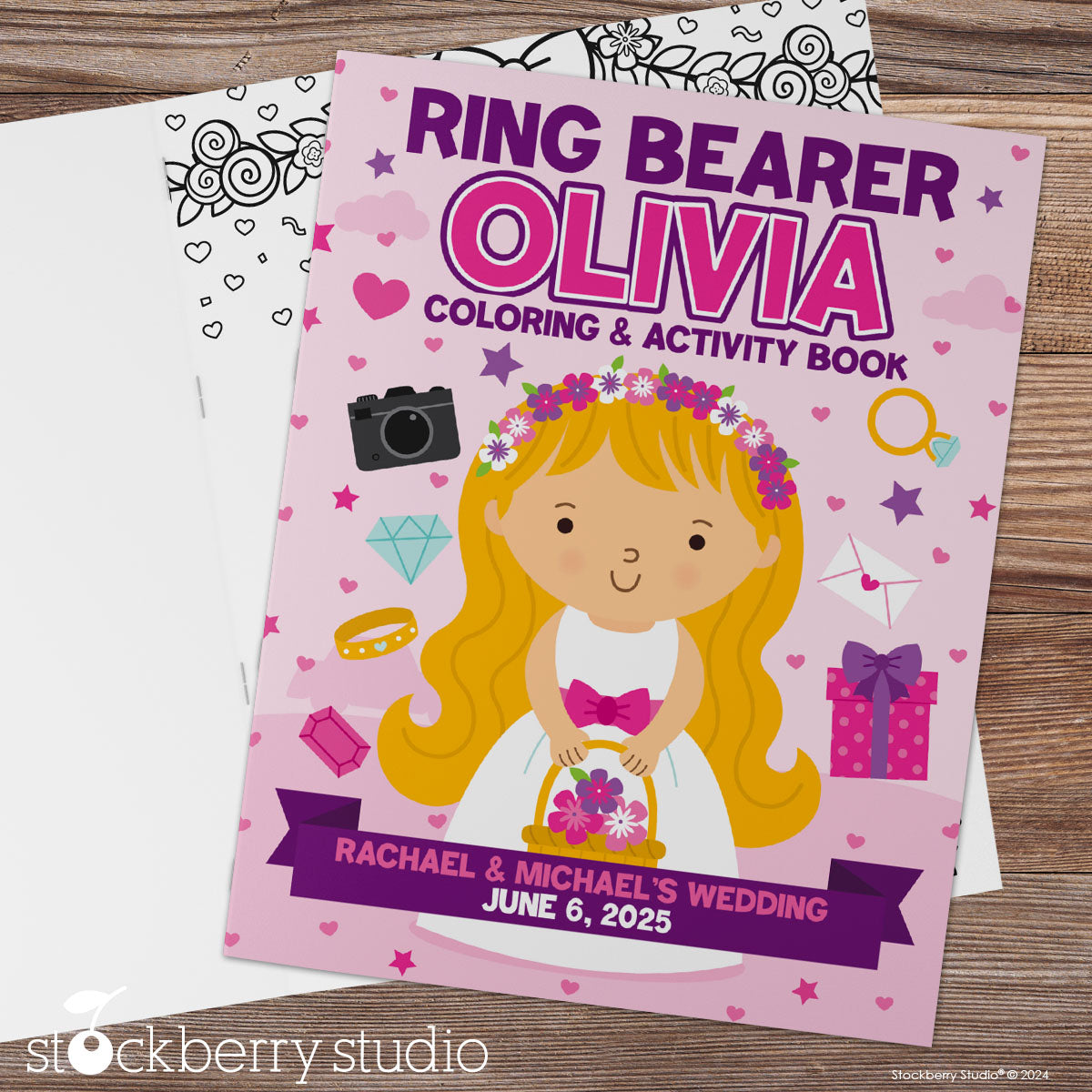 Personalized Flower Girl Coloring & Activity Book – "Will You Be My Flower Girl?" Keepsake with Custom Name