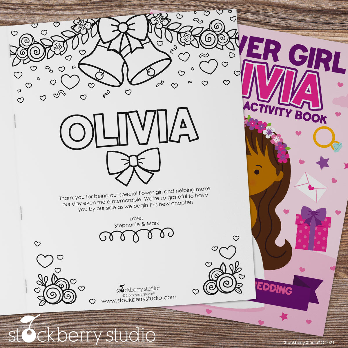 Personalized Flower Girl Coloring & Activity Book – "Will You Be My Flower Girl?" Keepsake with Custom Name