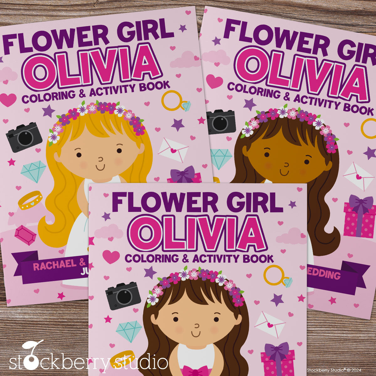 Personalized Flower Girl Coloring & Activity Book – "Will You Be My Flower Girl?" Keepsake with Custom Name