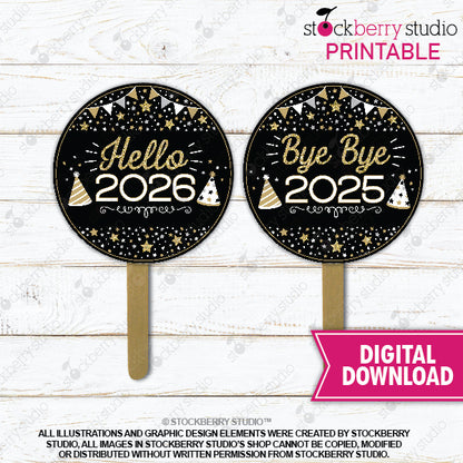 New Years Eve Photo Booth Props