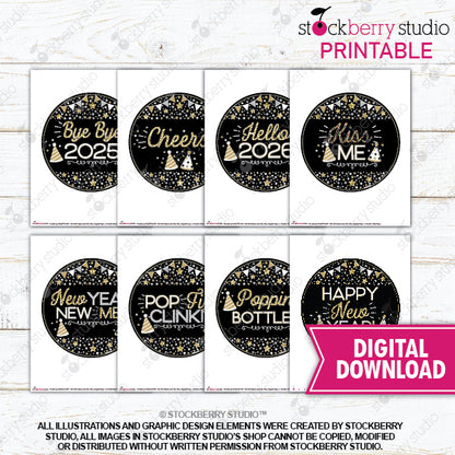 New Years Eve Photo Booth Props