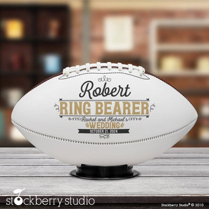 Ring Bearer Football Proposal Wedding Gift Personalized