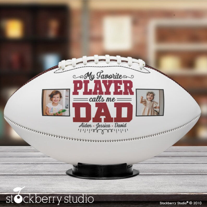 Dad Football Personalized Gift from Daughter Son