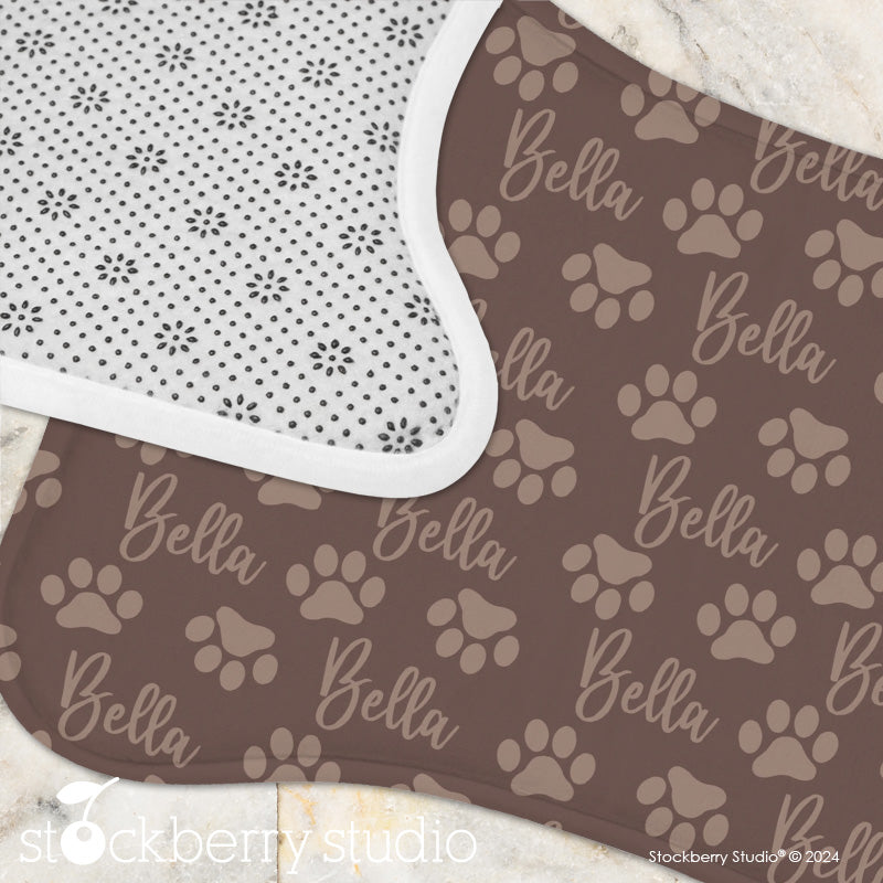Pet Food Mat Personalized Name