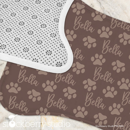 Pet Food Mat Personalized Name