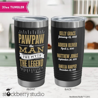 Pop Pop Personalized Tumbler Coffee Cup