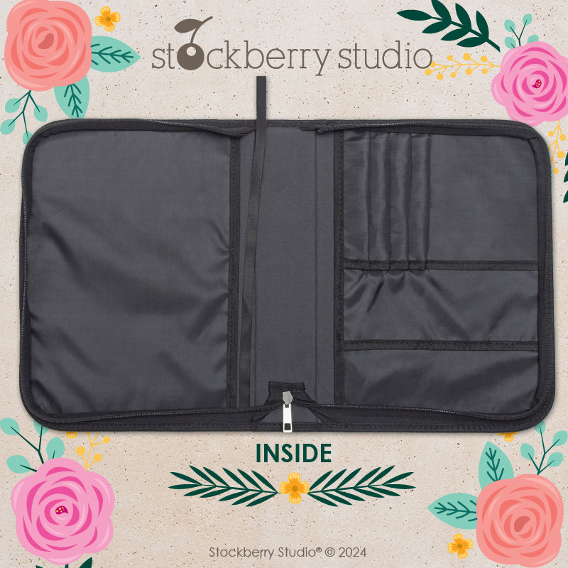 Personalized Bible Cover with Handle – Floral Engraved Scripture Case | Christian Gift for Her, Mom, Girls | Religious Birthday, Christmas, Prayer Organizer