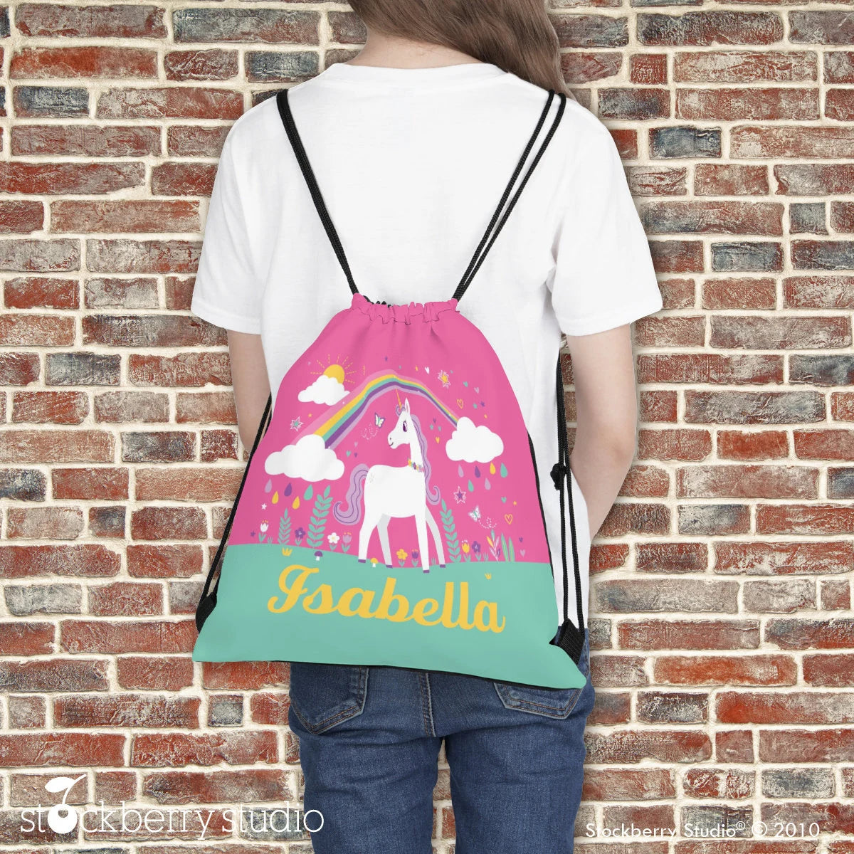 Sports Drawstring Bag Personalized Backpack Football Soccer Basketball Baseball Tennis Bag Gifts for Sports