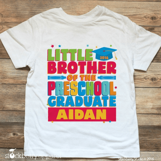 Little Brother of the Preschool Graduate Shirt - Stockberry Studio