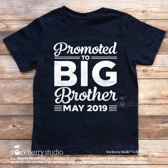 Promoted to Big Brother Pregnancy Announcement Shirt - Stockberry Studio