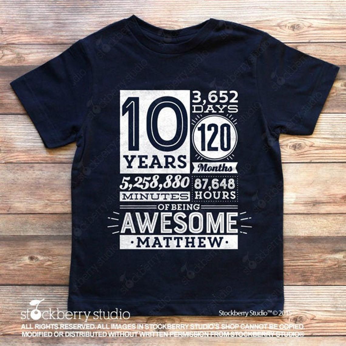 2 Years of Being Awesome 2nd Birthday Shirt (any age) - Stockberry Studio