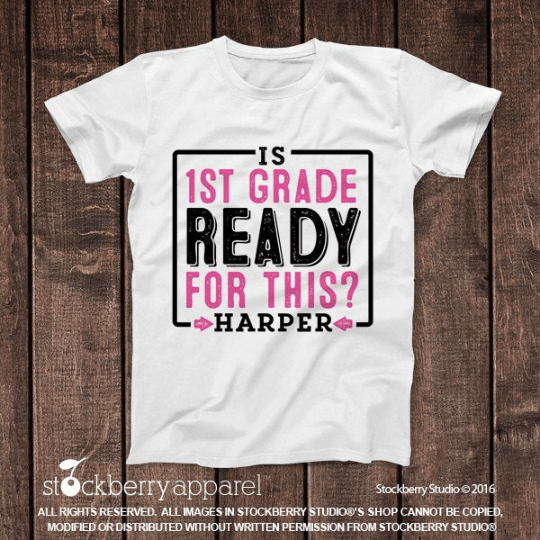 First Grade School Shirt - Stockberry Studio