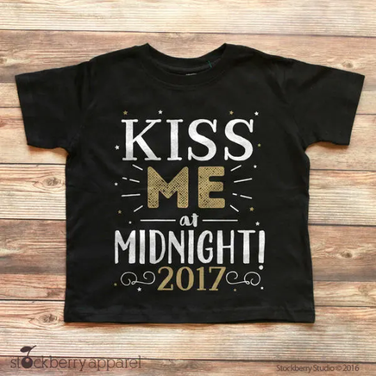 Kiss Me Now Midnight is Past My Bedtime - Happy New Year Shirt