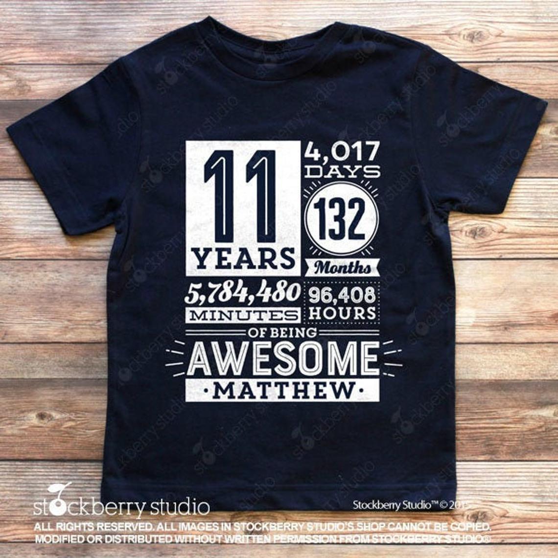 1 Year of Being Awesome 1st Birthday Shirt (any age) - Stockberry Studio