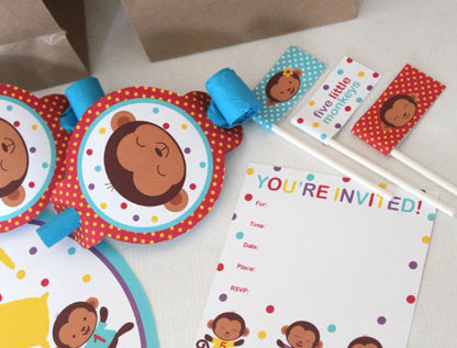 Little Monkeys Birthday Party Kit