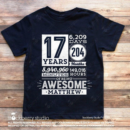 1 Year of Being Awesome 1st Birthday Shirt (any age) - Stockberry Studio