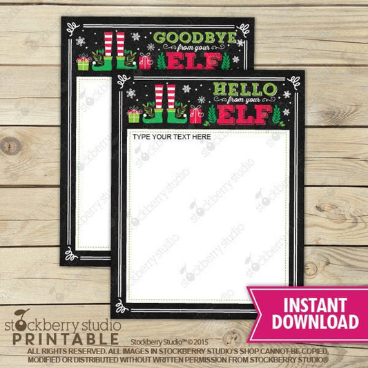 Christmas Elf Letter - Instant Download