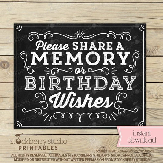 Birthday Wishes Sign