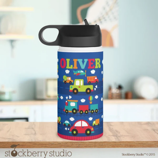 Kids Transportation Water Bottle