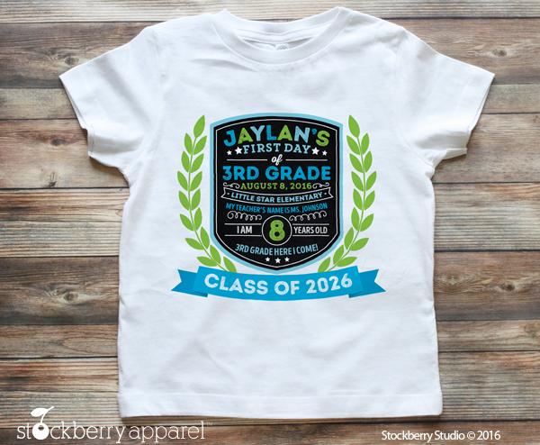 First Day of School Chalkboard Shirt - Stockberry Studio