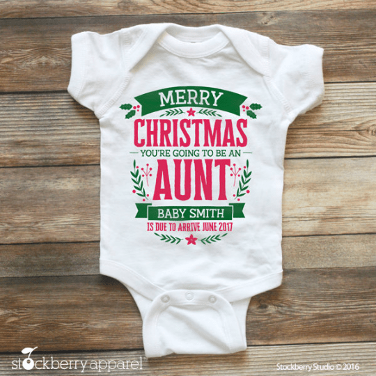 Christmas Pregnancy Announcement to Family - Stockberry Studio