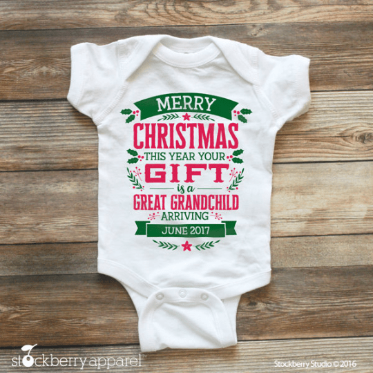 Christmas Pregnancy Announcement to Grandparents - Stockberry Studio