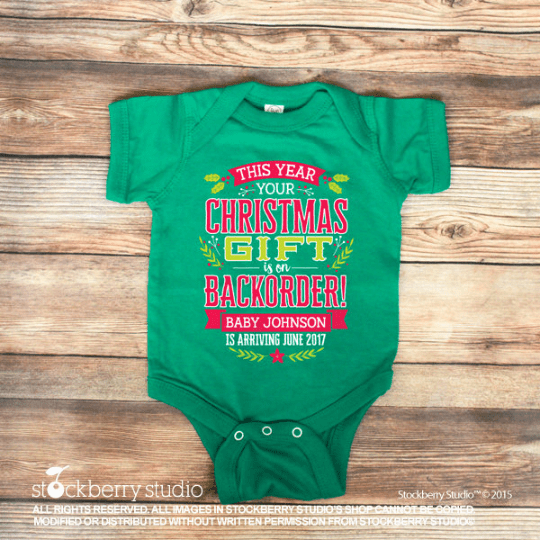 Christmas Pregnancy Announcement to Family - Stockberry Studio