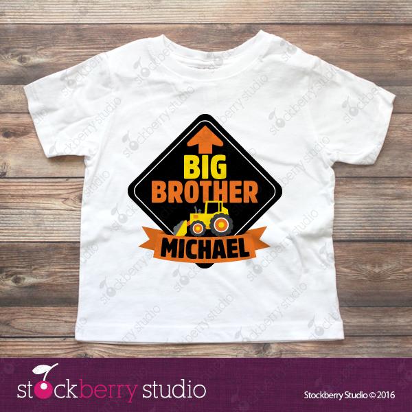 Construction Big Brother Shirt - Stockberry Studio
