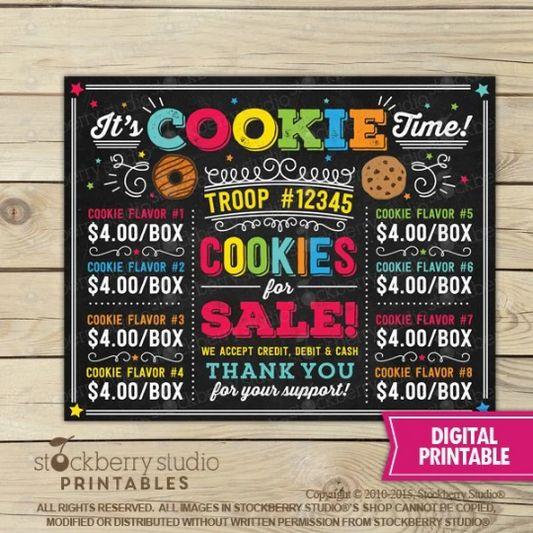 Cookie Booth Sign