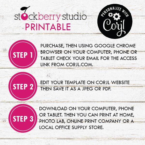 Valentine Mint Tag Template - Stockberry Studio