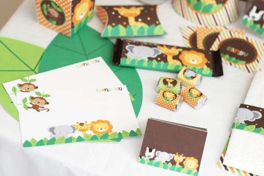 Jungle Safari Baby Shower Party Kit - Stockberry Studio