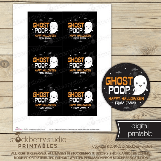 Halloween Favor Tags - Printable - Stockberry Studio